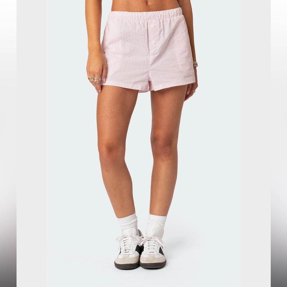 Edikted Striped Pink boxer Shorts